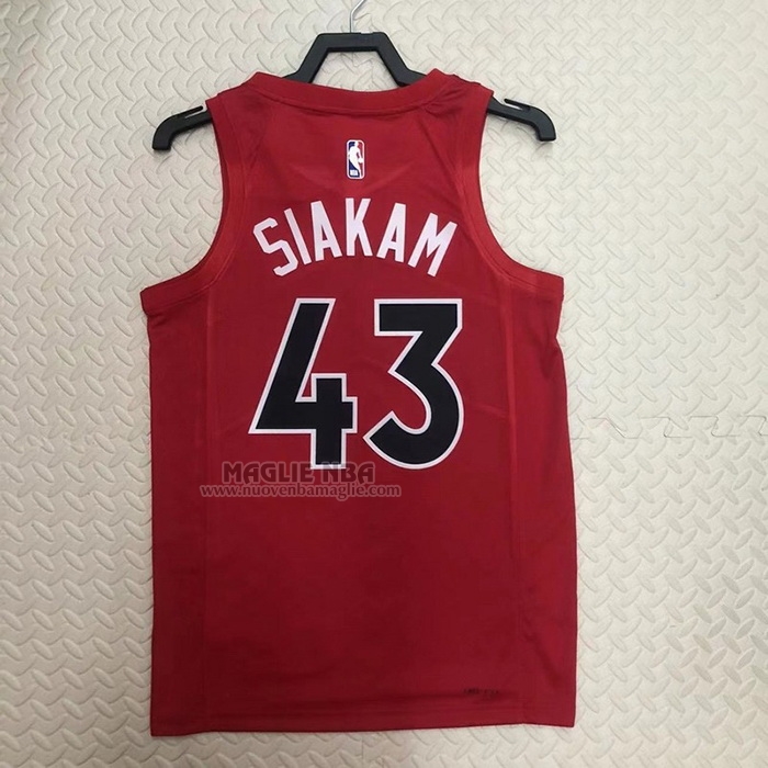 Maglia
 Pascal Siakam NO 43 Toronto Raptors Icon 2022-23 Rosso
